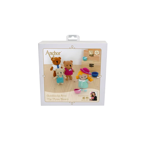 Anchor Amigurumi kit - Aranyhaj és a három medve