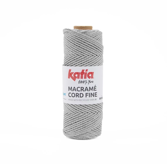 MACRAMÉ CORD FINE - Medium grey
