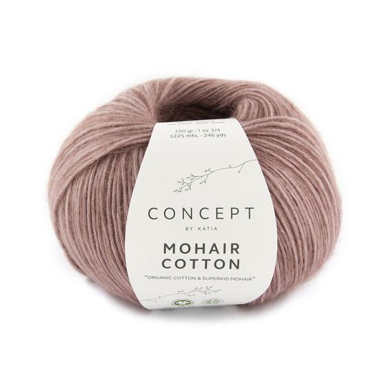 Concept by Katia MOHAIR COTTON - Dark rose