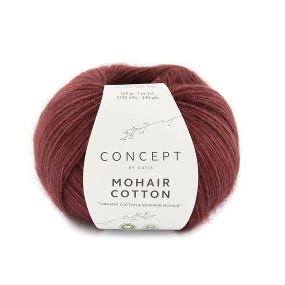 Concept by Katia MOHAIR COTTON - Red