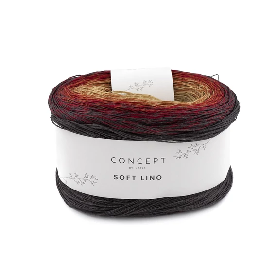 Concept by Katia SOFT LINO - Rust-Very dark grey