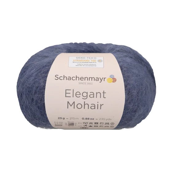 ELEGANT MOHAIR - Rauchblau