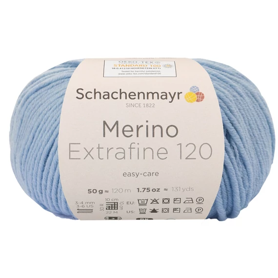 MERINO EXTRAFINE 120 - Hellblau